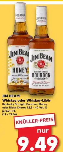 Kaufland JIM BEAM Whiskey oder Whiskey-Likör Angebot