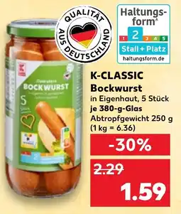 Kaufland K-CLASSIC Bockwurst Angebot