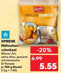 Kaufland SPREHE Hähnchen- schnitzel Angebot