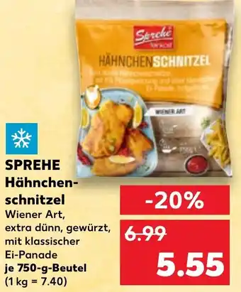 Kaufland SPREHE Hähnchen- schnitzel Angebot