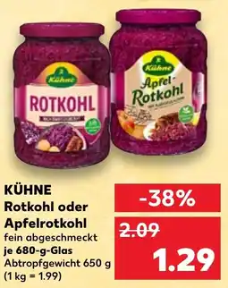 Kaufland KÜHNE Rotkohl oder Apfelrotkohl Angebot
