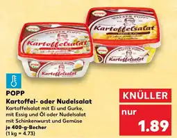 Kaufland POPP Kartoffel- oder Nudelsalat Angebot