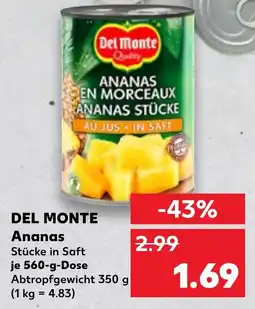 Kaufland DEL MONTE Ananas Angebot