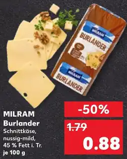 Kaufland MILRAM Burlander Angebot