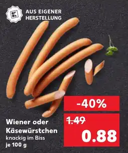 Kaufland Wiener oder Käsewürstchen Angebot