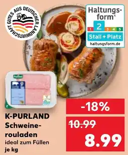 Kaufland K-PURLAND Schweine- rouladen Angebot