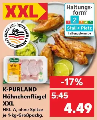 Kaufland K-PURLAND Hähnchenflügel XXL Angebot