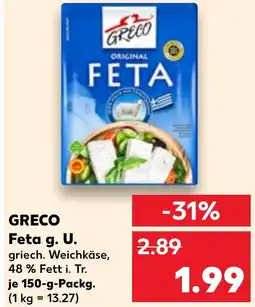 Kaufland GRECO Feta g. U. Angebot