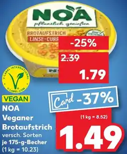 Kaufland NOA Veganer Brotaufstrich Angebot