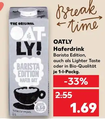 Kaufland OATLY Haferdrink Angebot