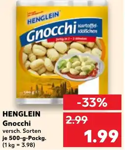 Kaufland HENGLEIN Gnocchi Angebot