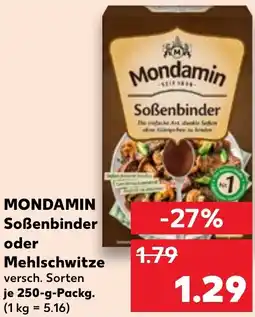 Kaufland MONDAMIN Soßenbinder oder Mehlschwitze Angebot