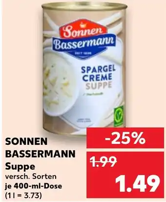 Kaufland SONNEN BASSERMANN Suppe Angebot