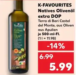 Kaufland K-FAVOURITES Natives Olivenöl extra DOP Angebot