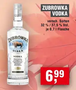 Handelshof ZUBRÓWKA VODKA Angebot