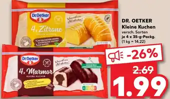 Kaufland DR. OETKER Kleine Kuchen Angebot