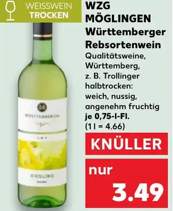Kaufland WZG MÖGLINGEN Württemberger Rebsortenwein Angebot