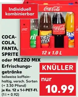 Kaufland COCA- COLA, FANTA, SPRITE oder MEZZO MIX Erfrischungs- getränke Angebot