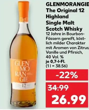 Kaufland GLENMORANGIE The Original 12 Highland Single Malt Scotch Whisky Angebot