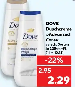 Kaufland DOVE Duschcreme Advanced Care Angebot
