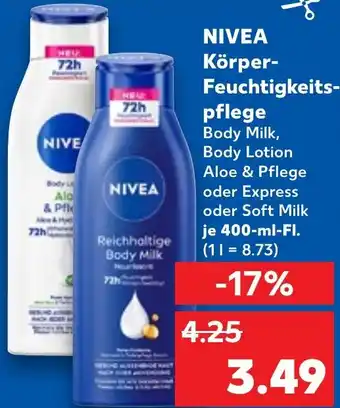 Kaufland NIVEA Körper- Feuchtigkeits- pflege Angebot
