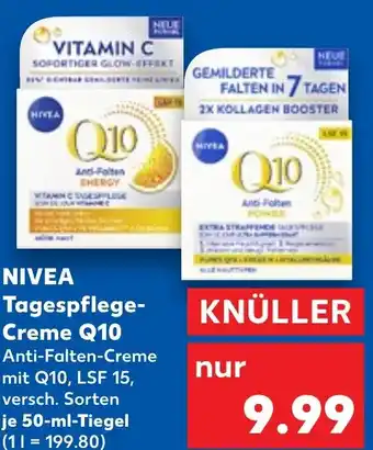 Kaufland NIVEA Tagespflege- Creme Q10 Angebot