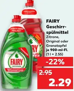 Kaufland FAIRY Geschirr- spülmittel Angebot