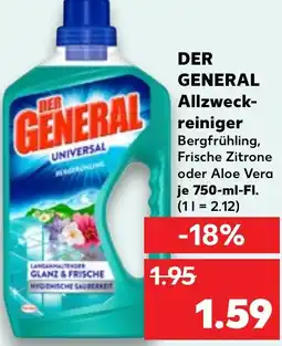 Kaufland DER GENERAL Allzweck- reiniger Angebot