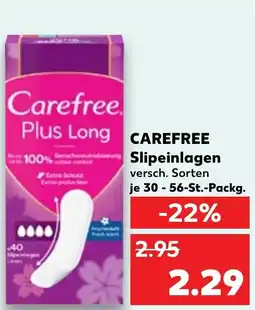 Kaufland CAREFREE Slipeinlagen Angebot