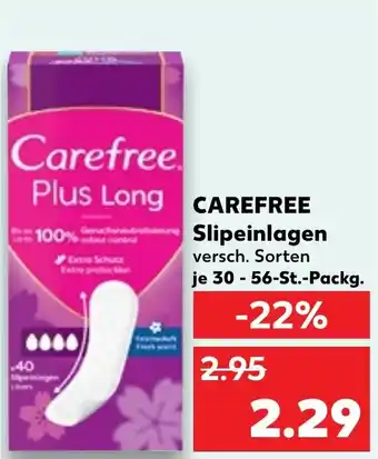 Kaufland CAREFREE Slipeinlagen Angebot