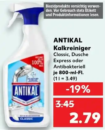 Kaufland ANTIKAL Kalkreiniger Angebot