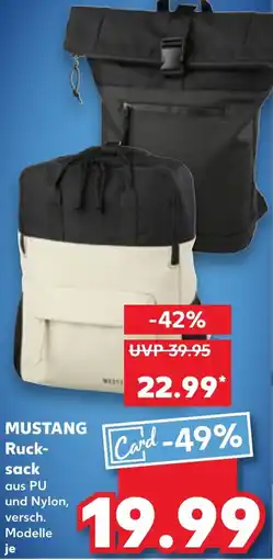 Kaufland MUSTANG Ruck- sack Angebot