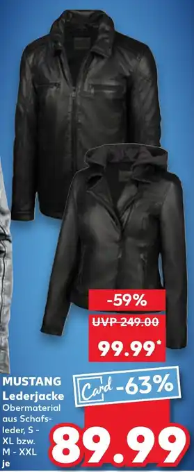 Kaufland MUSTANG Lederjacke Angebot