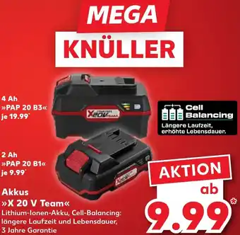 Kaufland Akkus X 20 V Team Angebot