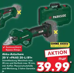 Kaufland PARKSIDE Akku-Astschere 20 V PAAS 20-Li B1 Angebot
