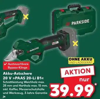 Kaufland PARKSIDE Akku-Astschere 20 V PAAS 20-Li B1 Angebot