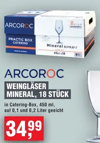 Handelshof ARCOROC WEINGLÄSER MINERAL Angebot