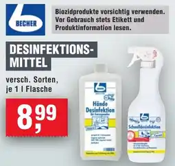 Handelshof BECHER DESINFEKTIONSMITTEL Angebot