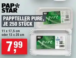 Handelshof PAP STAR PAPPTELLER PURE, Angebot