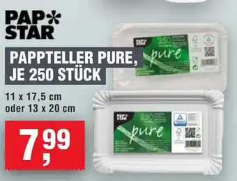 Handelshof PAP STAR PAPPTELLER PURE, Angebot
