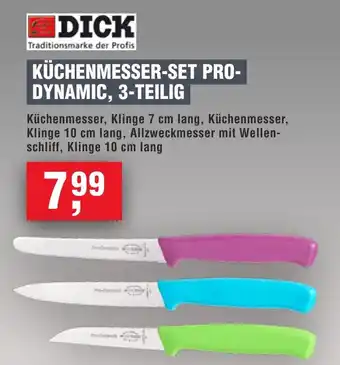 Handelshof DICK KÜCHENMESSER-SET PRO- DYNAMIC, 3-TEILIG Angebot