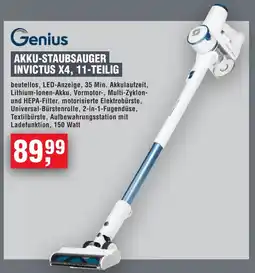 Handelshof Genius AKKU-STAUBSAUGER INVICTUS X4, 11-TEILIG Angebot