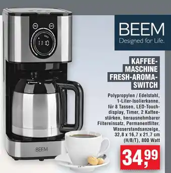 Handelshof BEEM KAFFEE- MASCHINE FRESH-AROMA- SWITCH Angebot