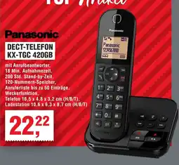Handelshof Panasonic DECT-TELEFON KX-TGC 420GB Angebot
