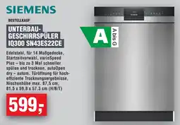 Handelshof SIEMENS UNTERBAU- GESCHIRRSPÜLER IQ300 SN43ES22CE Angebot