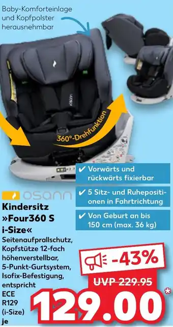 Kaufland osann Kindersitz Four 360 S i-size Angebot