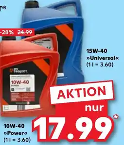 Kaufland MY PROJECT Motorenöl 15W-40 Angebot