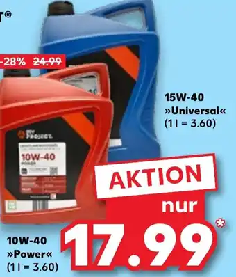 Kaufland MY PROJECT Motorenöl 15W-40 Angebot
