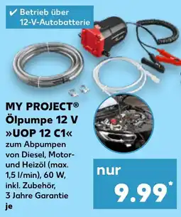 Kaufland MY PROJECT Ölpumpe 12 V UOP 12 C1 Angebot