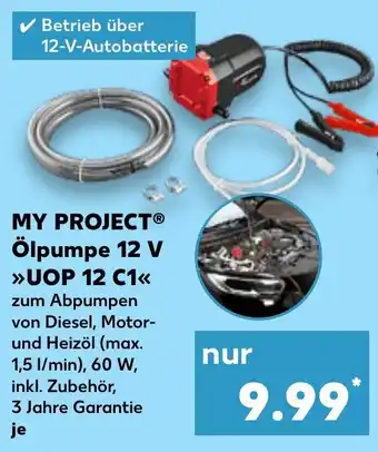 Kaufland MY PROJECT Ölpumpe 12 V UOP 12 C1 Angebot
